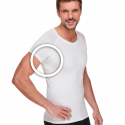 Tričko pod košeľu - biele, micromodal (Modal) V-výstrih obchodnej business véčko Classic